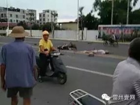 附城两摩托车相撞一人死亡